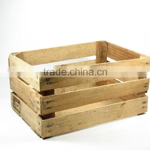 Vintage Chic Wooden Storage Crate Vegetable Fruit Box Country Kitchen thumbnail-4