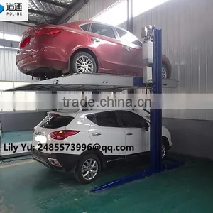Two Post Hydraulic Home-uesd Simple Lifting Car Parking Equipment thumbnail-1