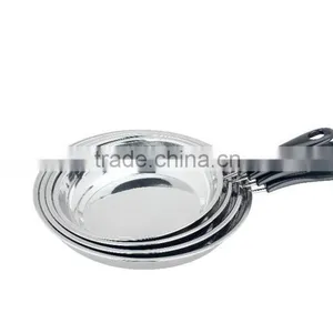 Korean Kitchen Tool Set Wok Round Frying Pan /saucepan Set With Long Bakelite Handles thumbnail-3
