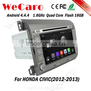 Wecaro Android 4.4.4 Car Dvd Player High Quality 8 for Honda Civic Navigation System OBD2 Playstore 2012 2013 thumbnail-4