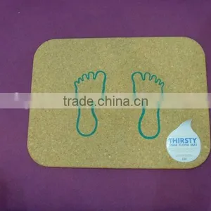 Natural Cork Bath Mat /shower Mat With Warm Felt thumbnail-1