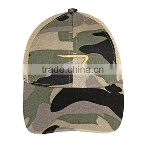 Wholesale Make Your Own Embroidery Logo Custom Camo Trucker Cap Mesh Cap thumbnail-2