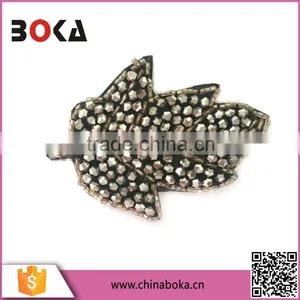 BOKA Leaf Pattern Beads Allover Appliques thumbnail-1