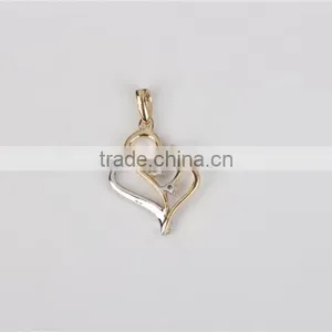 2016 Valentine's Day Gift Heart Shape 10k Gold Fashion Wedding Pendant for Girl Friend thumbnail-4