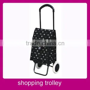 High Quality Lightweight Wheeled Shopping Trolley Grocery Bag Cart thumbnail-1