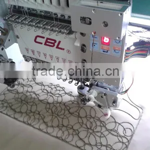 High Speed 12 Heads Flat +Sequins+Easy Cording Mixed Computerized Embroidery Machine thumbnail-4