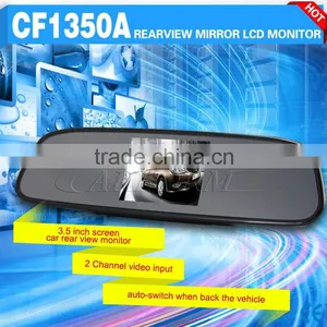 Car Rear View Mirror 3.5 Inch 12v dc Lcd Monitor thumbnail-1