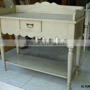 Console Table With Drawer - Wooden Console thumbnail-1