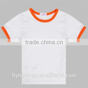 Popular Short Sleeve Custom 100% Cotton Kids t Shirt thumbnail-4