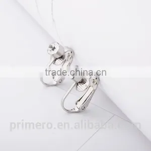 18K Gold/Silver Plate Clip On Pierced Earring Top Part Converter thumbnail-4