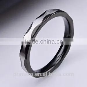 316L Stainless Steel Black Fine Jewelry Rings For Men Wedding Jewelry thumbnail-5