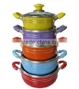 Colorful Aluminum Non-stick / Ceramic Soup & Stock Pots for Sale thumbnail-1