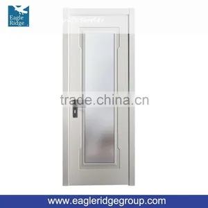Wooden Doors Design Modern Matte Lacquer Interior Glass Door thumbnail-1