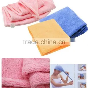[LJ Towel] 2PCS Microfiber Hair Drying Towel Shower Cap thumbnail-5