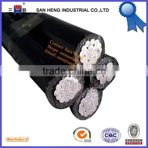 Aluminum Conductor 4 Core Power Cable 35mm ABC Aerial Bundle Cable for Street Lighting thumbnail-1