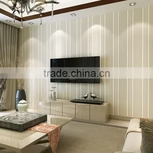 New Style Pure Paper Wall Covering Vertical Stripes 3D Wallpaper thumbnail-2