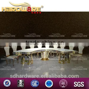 With Music Shaking Led Light Table / Half Moon Shape Round Table Have 8 -10 Seater thumbnail-3