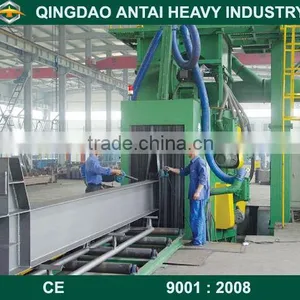 Roller Conveyor Shot Blasting Machine for Cleaning Profile Steel /steel Structure Derusting Equipment thumbnail-1