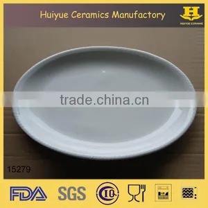 White Ceramic Serving Platters, Oval Serving Platter Quality Choice thumbnail-2