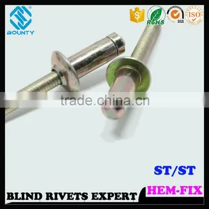HIGH QUALITY HOT SELLING FACTORY HIGH SHEAR STRENGTH HEM-LOCK POP RIVETS FOR WAREHOUSE RACKING thumbnail-2