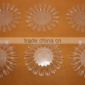 10Pcs Acrylic Nail Art Round Wheel Display Tip Design Parctice Polish Tool thumbnail-3