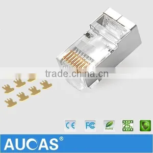 Best Price Network Cable FTP Cat6 Plug RJ45 Connector Male PCB Connector Shielded Hot Sell thumbnail-2