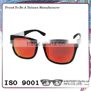 Oversized and Two Color Way Design Plastic Sunglasses With Revo Lens thumbnail-1