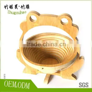 Factory Price Direct Selling Eco-friendly Older Bamboo Fruit Basket thumbnail-6