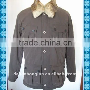 Casual Jacket for Man With Fake Fur Collar thumbnail-1
