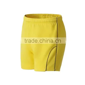 Custom Wholesale Cheap Good Sale Yellow Sport Training Shorts thumbnail-1