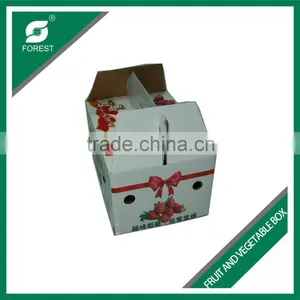 NEW DESIGN CORRUGATED FRESH FRUIT BOX FOR STRAWBERRY PACKAGING WITH HANDLES thumbnail-4