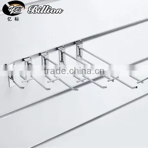 Hot Sale Metal Slatwall Hook Retail Slatwall Bracket Fitting for Glass thumbnail-6