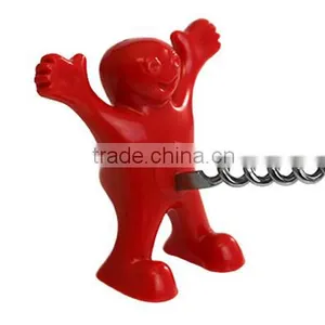 Happy Man Plastic Corkscrew Wine Opener thumbnail-1