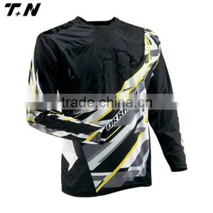 China Manufactory Cool Black Motorcycle Jersey Custom Made thumbnail-5