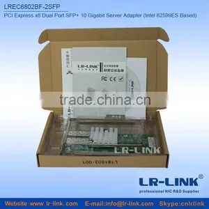 LR-LINK Intel 82599es PCIE x8 10Gbps 10Gbe 2 SFP+ Port Fiber Optical 10g Ethernet Network Card Compatible X520-SR2 X520-DA2 thumbnail-5