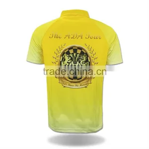 Custom New Design Yellow Sublimation Zipper Polo Shirt Supplier's Choice thumbnail-2