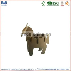 New Design Laser Cut Wood Animals Carved Animals for Educational , Antique Chinese Animal Wood Carving thumbnail-1