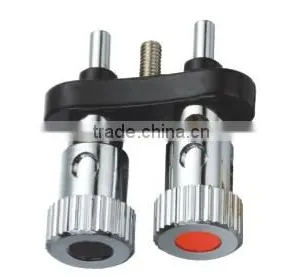 Dual Binding Post Insulator AMPLIFIER AUDIO Spring Lock Loaded Press Terminal 4 mm Connectors thumbnail-1