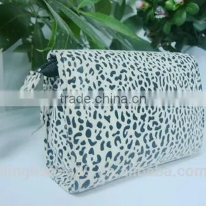 2016 New Arrival Makeup Bag Leopard Print PVC Cosmetic Bag Sexy Lady Bag With Mirror thumbnail-2