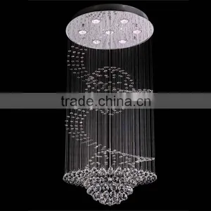 Crystal Spiral Long Empire Chandelier Lamps 92019 thumbnail-1