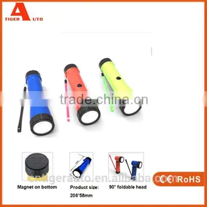 2015 Wholesale Dry Battery LED Flashlight Torch With Foldable Head thumbnail-6