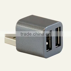 Cute USB Mini 2-Port USB 2.0 Hub Splitter thumbnail-5