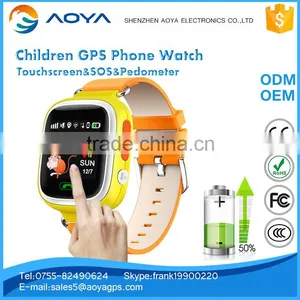 Wholesale GPS Tracker Kids Watch Phone GSM SOS Button Pedometer Touch Screen thumbnail-4