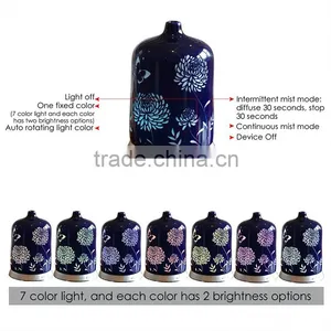 100 ml New Ceramic Portable Ultrasonic Cool Mist Aromatherapy Essential Oil Diffuser thumbnail-4