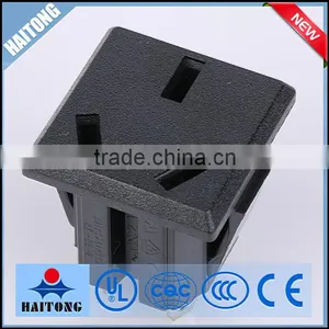Hot Selling Online Shopping 110v 3pin Black ac Power Socket thumbnail-1