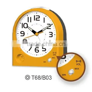 Volume Control Hotel Use Plastic Table Alarm Clock thumbnail-3