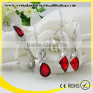 Artificial Imitation Diamond Jewelry Set, Gold Jewelry Sets thumbnail-5