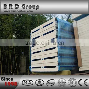 Corrugated High Quality Exterior Polyurethane Sandwich Roof Panel thumbnail-3