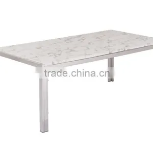 Marble Top Metal Legs Philippine Dining Table Set thumbnail-3