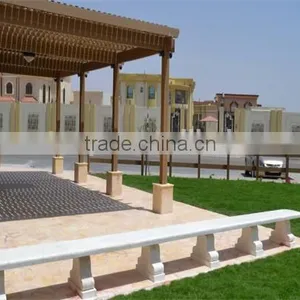 Recycled Backyard Outside Hollow Composite Wood Decking Wpc Decking Pergola 3x3 thumbnail-2